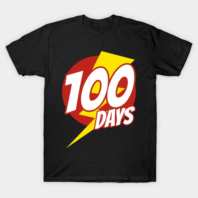 100 days of school superhero shirt shop